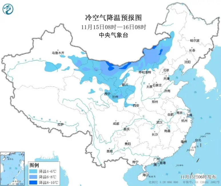 上海最新天气预报：冷空气明天到！气温大跳水，48小时下降近10℃！  -图4