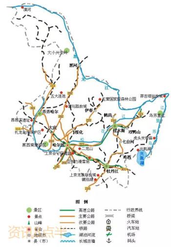 高清版 | 全国34省交通旅游地图来啦（记得收藏）  -图12