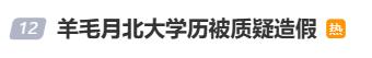 3天掉粉近100万，网红羊毛月北大学历被质疑造假  -图1